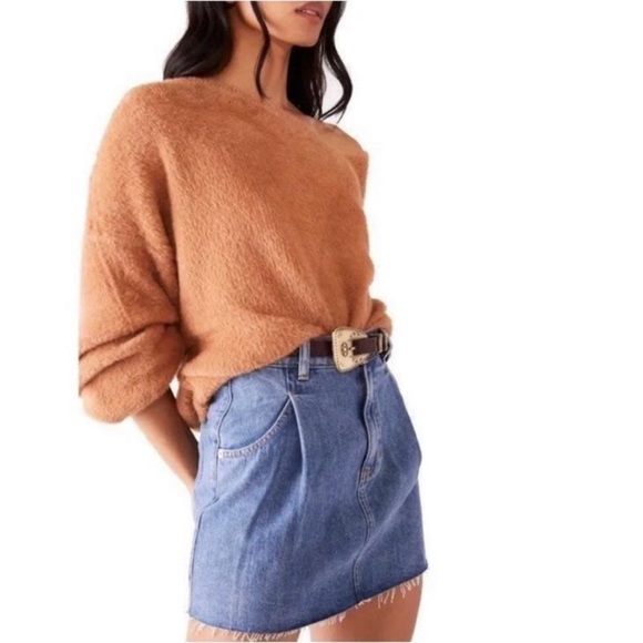 Free People Cosmico Flirt Denim Mini Skirt Size 27 - Picture 12 of 12